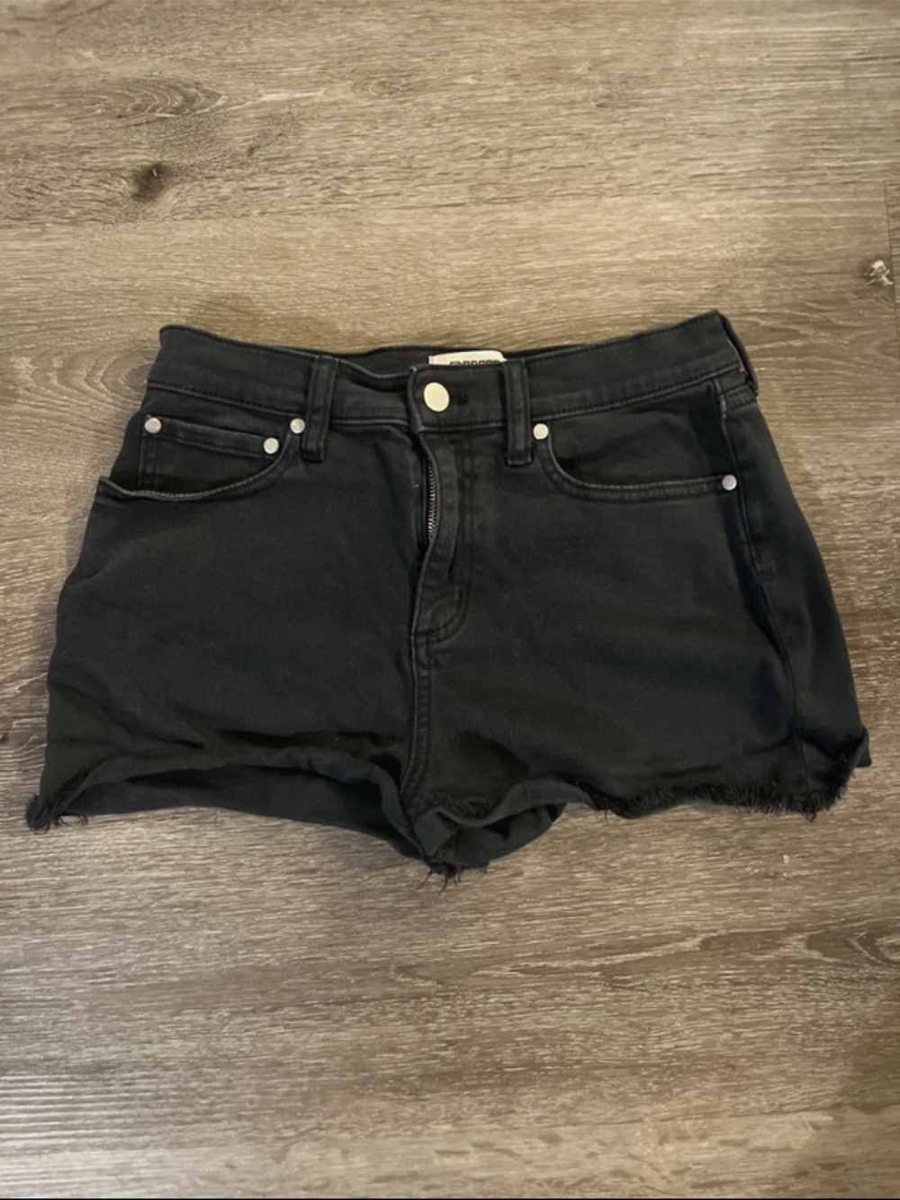 Victoria's Secret Black Denim Cutoff Shorts